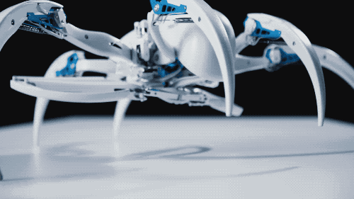 带“后空翻”技能包的「蜘蛛机器人」BionicWheelBot.gif
