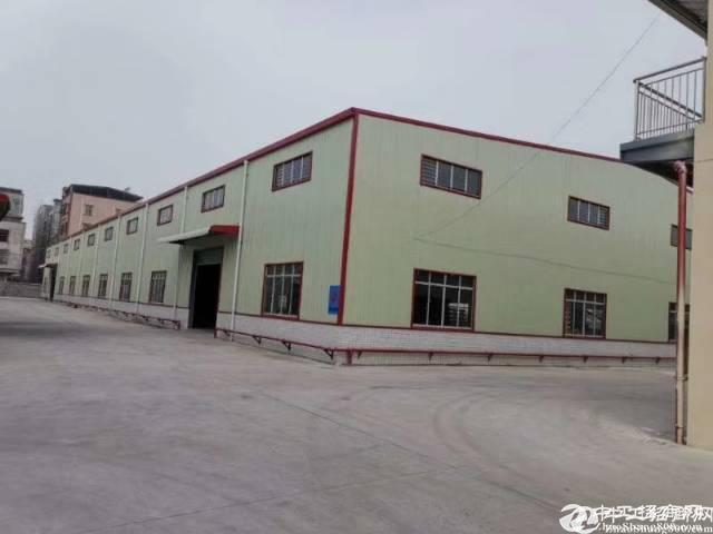 广州增城中新镇新出单一层钢构厂房仓库出租2000平方，可以分租。