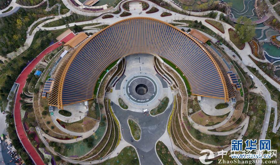 鸟瞰2019北京世园会园区