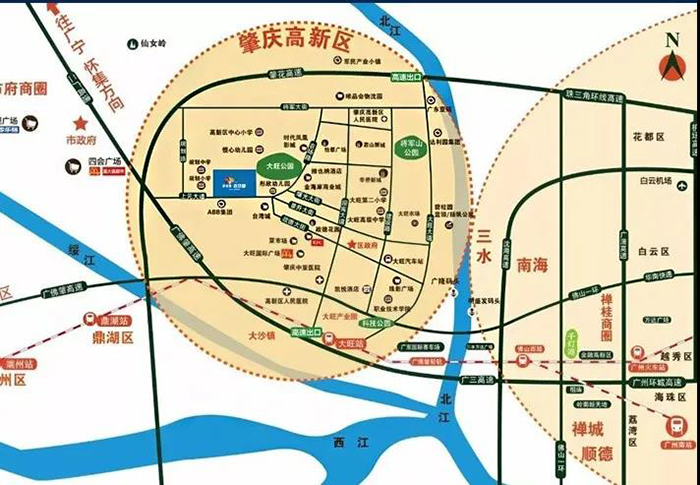 肇庆高新区位置图片