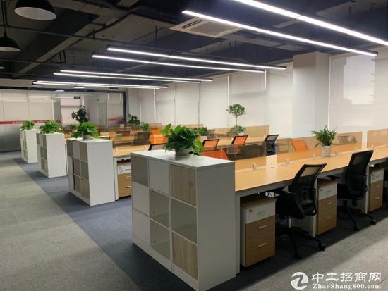 福永塘尾地铁口业主急售400平方精装修带隔间办公室2